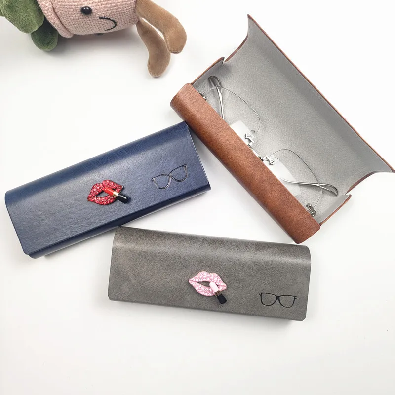 PU Leather Hard Spectacles Box Women's red lips Pattern Glasses Case Hard Anti Press Sunglasses Box Eyeglasses Cases B3
PU Leather Hard Spectacles Box Women's red lips Pattern Glasses Case Hard Anti Press Sunglasses Box Eyeglasses Cases B3