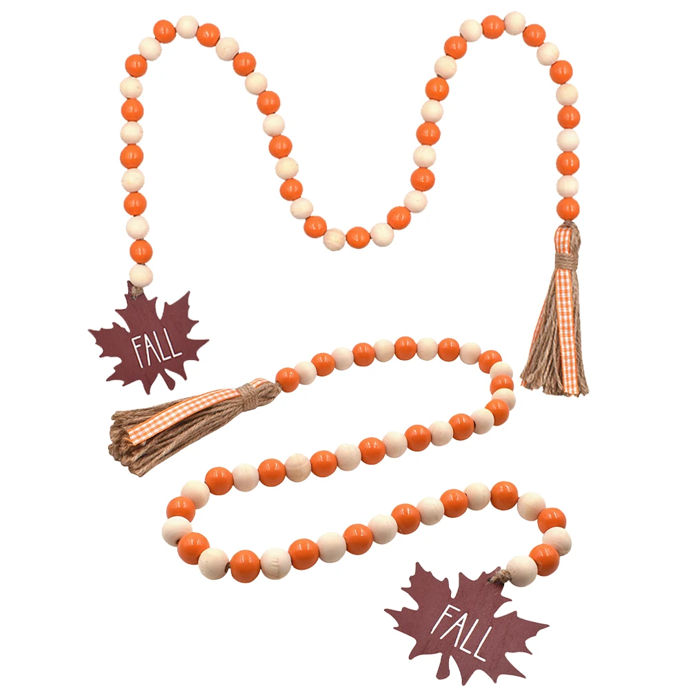2Pcs Thanksgiving Bead Garland Tassel Maple Leaf Tag Wood Bead Garland Hanging Decoration Home Bar Restaurant nament
2Pcs Thanksgiving Bead Garland Tassel Maple Leaf Tag Wood Bead Garland Hanging Decoration Home Bar Restaurant nament