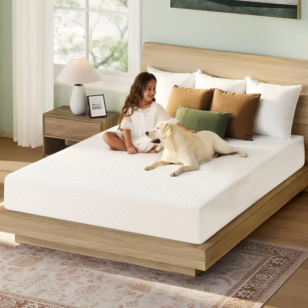 6 Inch Gel Memory Foam Mattress in a Box, Fiberglass Free, Breathable for Cooler Sleep Supportive & Pressure Relief
6 Inch Gel Memory Foam Mattress in a Box, Fiberglass Free, Breathable for Cooler Sleep Supportive & Pressure Relief