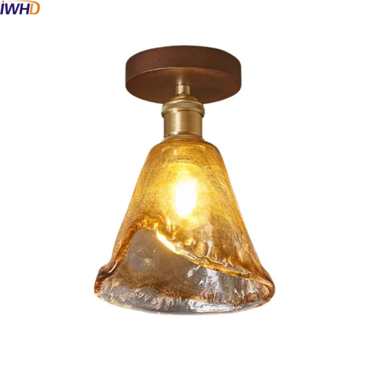IWHD Amber Glass LED Ceiling Lamp Aluminum Wood Porch Kitchen Balcony Room Lighting Modern Ceiling Light Fixtures Lampada Lustre
IWHD Amber Glass LED Ceiling Lamp Aluminum Wood Porch Kitchen Balcony Room Lighting Modern Ceiling Light Fixtures Lampada Lustre