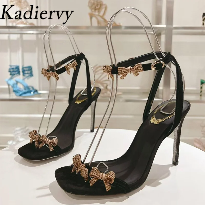 Summer High Heels Gladiator Sandals Women Luxury Rhinestone Butterfly-knot Party Shoes Woman Stiletto Sandals Woman Sandalias
Summer High Heels Gladiator Sandals Women Luxury Rhinestone Butterfly-knot Party Shoes Woman Stiletto Sandals Woman Sandalias