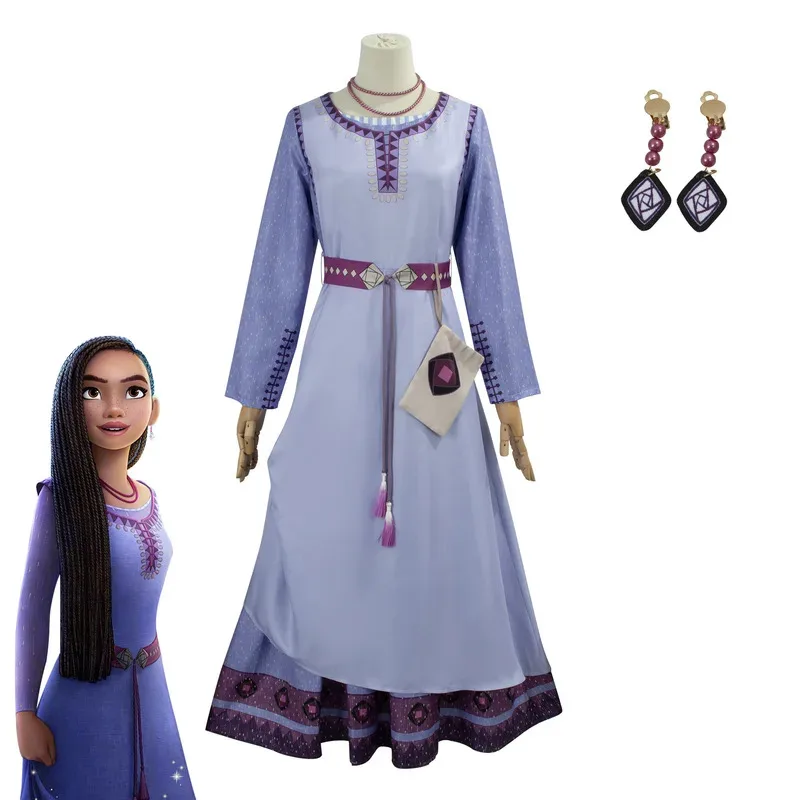 Wish Asha Princess Cosplay Costume for Women Movie Asha Wish Long Dress Suit Asha Wig Halloween Masquerade Clothing
Wish Asha Princess Cosplay Costume for Women Movie Asha Wish Long Dress Suit Asha Wig Halloween Masquerade Clothing