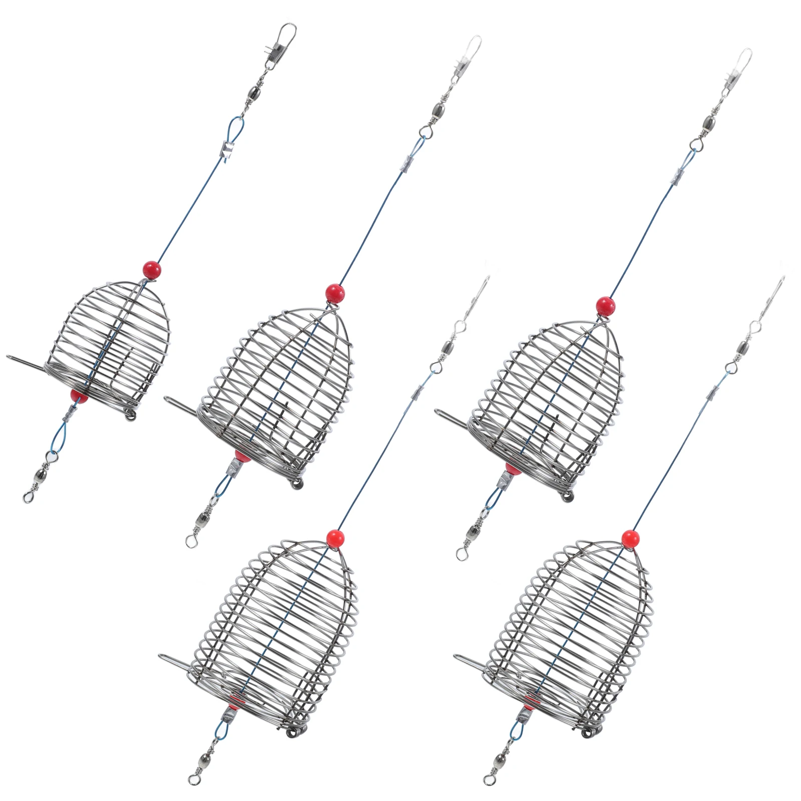 5Pcs StainlessSteel BaitCage FishingNets SmallSized Portable Lightweight SpringLid Cages AssortedSizes CatchingSmelt Eels Crab
5Pcs StainlessSteel BaitCage FishingNets SmallSized Portable Lightweight SpringLid Cages AssortedSizes CatchingSmelt Eels Crab