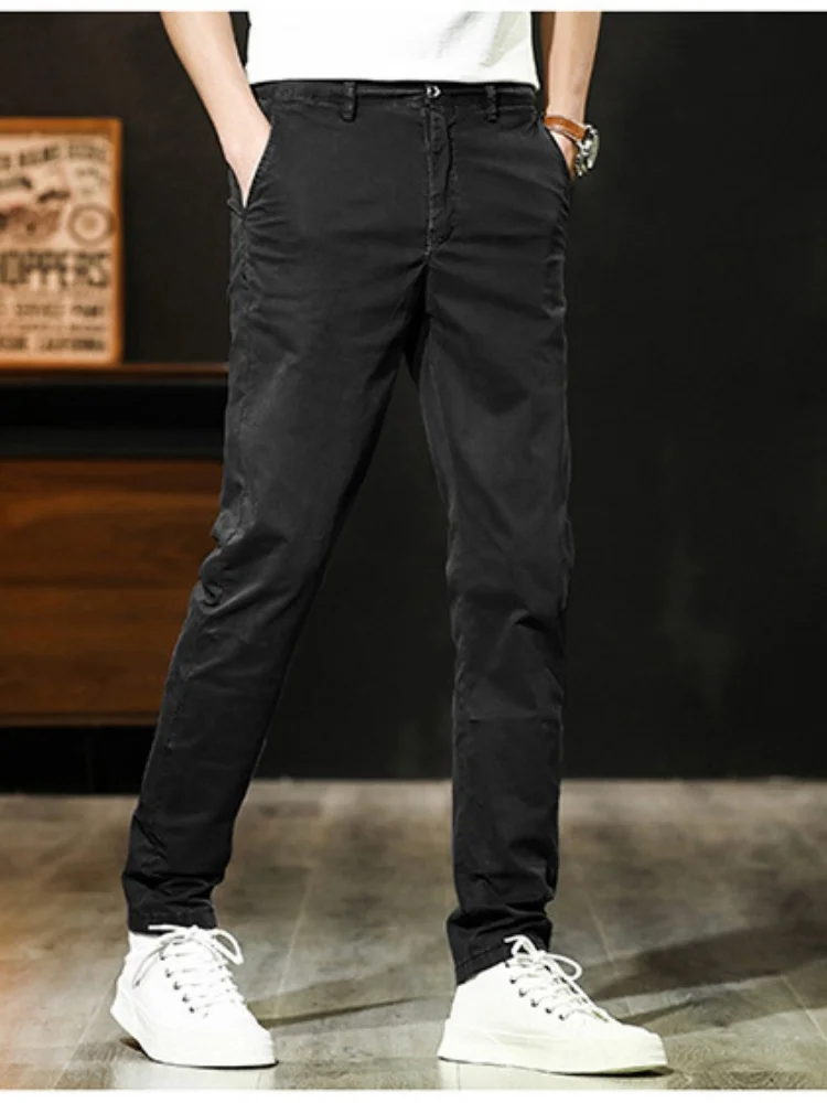 Youth Slim Fit Business Casual Pants Trendy Simple Style Elastic Long Trousers for Spring Summer Thin Fashion
Youth Slim Fit Business Casual Pants Trendy Simple Style Elastic Long Trousers for Spring Summer Thin Fashion