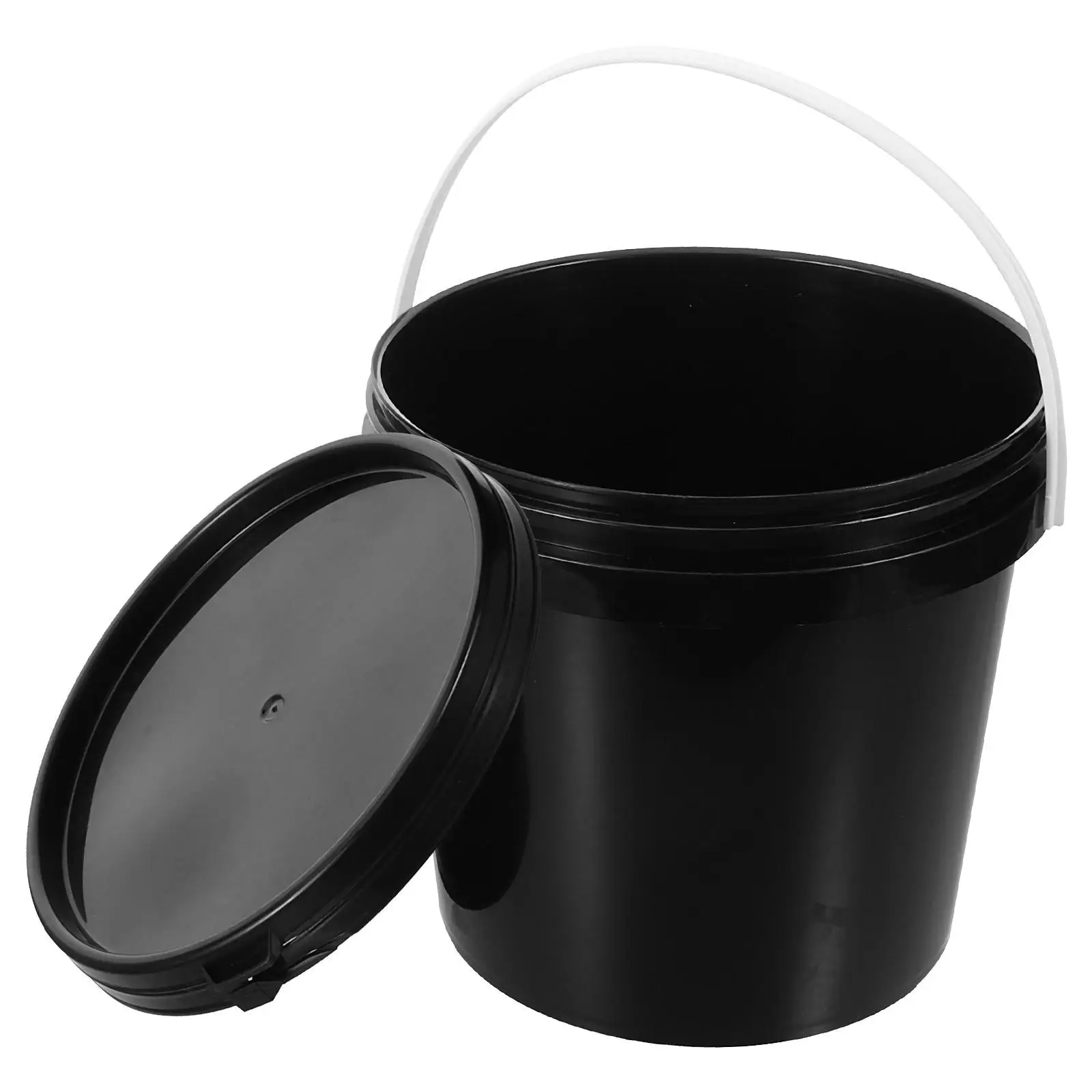 2L Black Durable Bucket With Handle Plastic Paint Container Lightweight Storage Pigment Round Paint Container Gallon
2L Black Durable Bucket With Handle Plastic Paint Container Lightweight Storage Pigment Round Paint Container Gallon