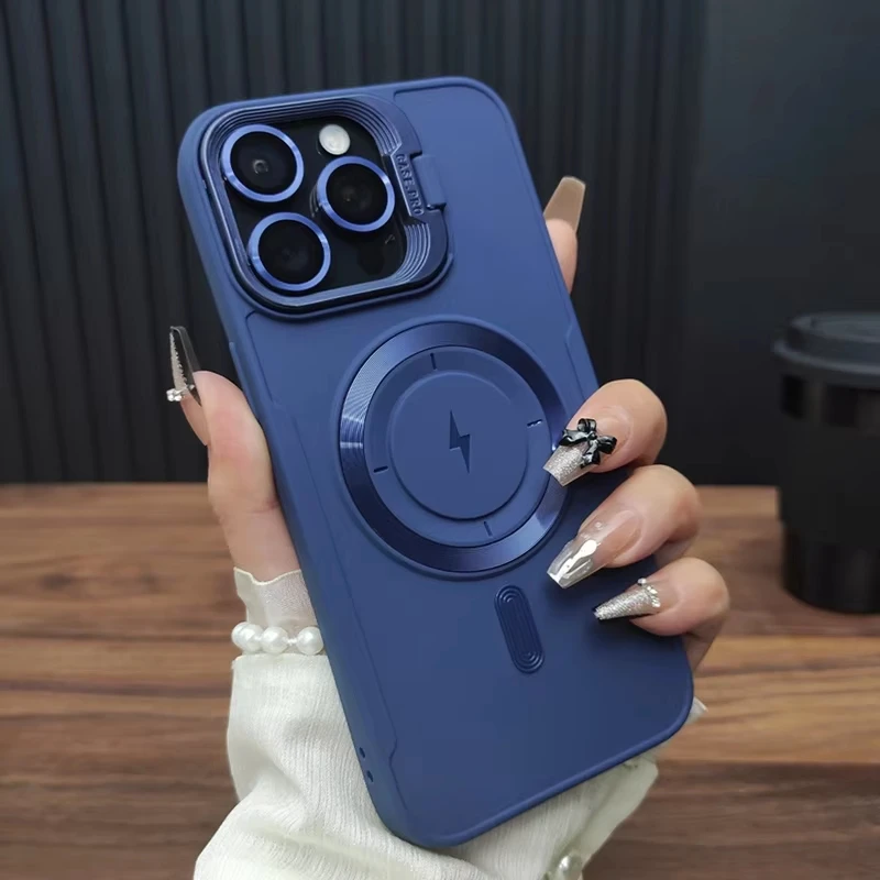 Matte Lens Holder Magnetic Phone Case For iPhone 16 17 15 14 12 13 11 Pro Max For Magsafe Wireless Charge Shockproof Soft Cover
Matte Lens Holder Magnetic Phone Case For iPhone 16 17 15 14 12 13 11 Pro Max For Magsafe Wireless Charge Shockproof Soft Cover
