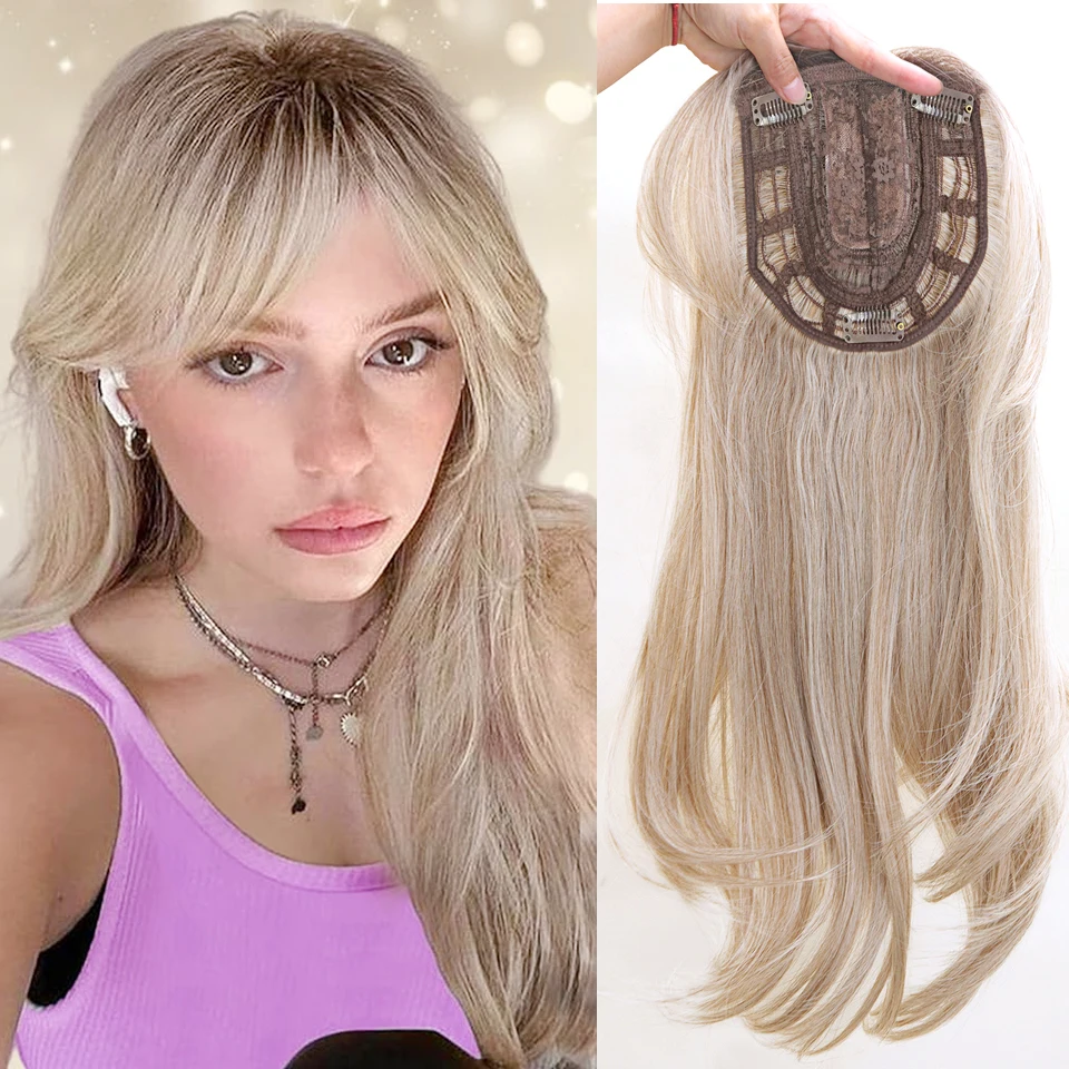 Women Hair Toppers for Women 18'' Striaght Topper Hair with Bangs for Thinning Hair Synthetic Hairpieces Bangs Hair Extension
Women Hair Toppers for Women 18'' Striaght Topper Hair with Bangs for Thinning Hair Synthetic Hairpieces Bangs Hair Extension