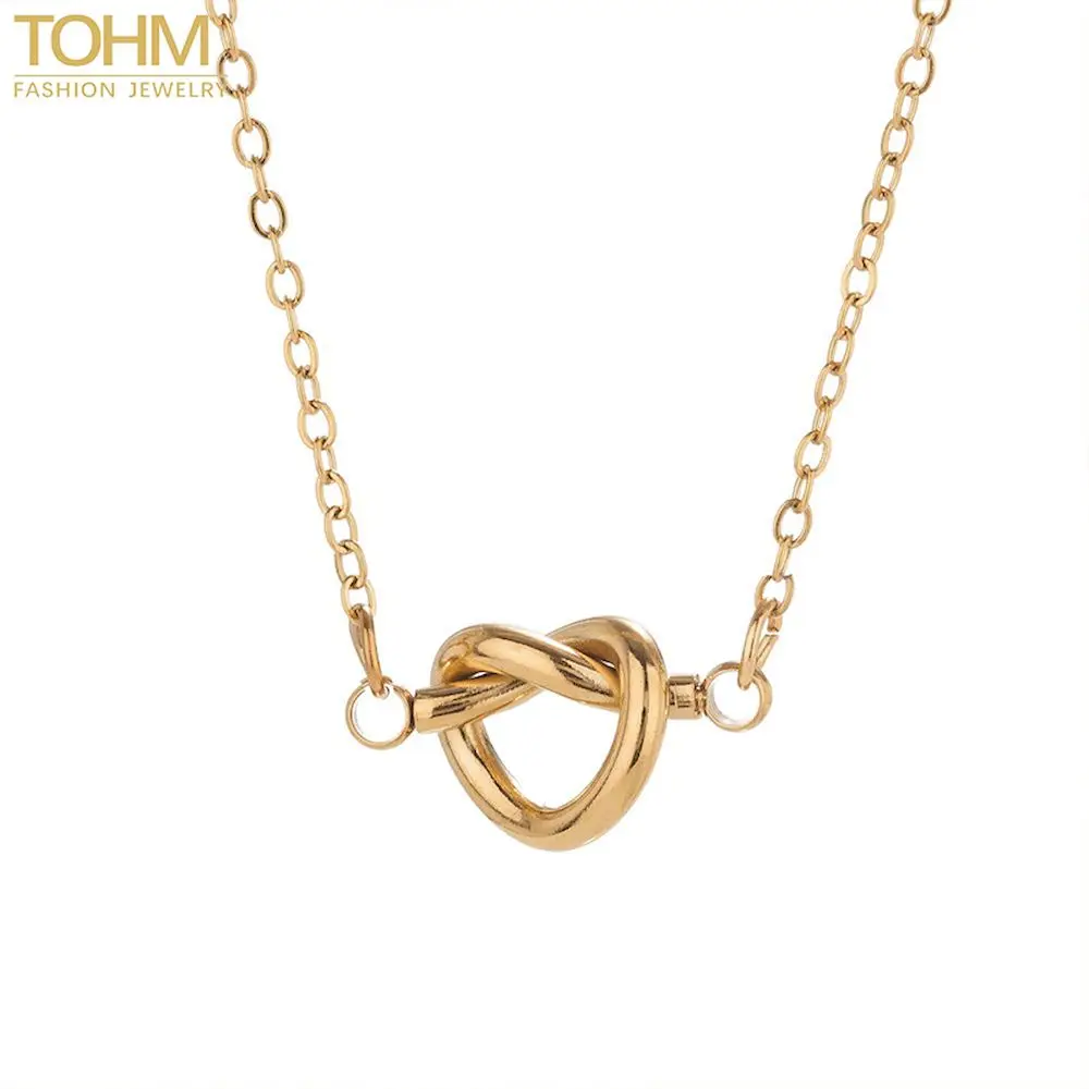 TOHM Stainless Steel Necklace For Women Gifts Popular Ladies Pendant Jewelry Design Clavicle Heart Choker Gold Color Chain
TOHM Stainless Steel Necklace For Women Gifts Popular Ladies Pendant Jewelry Design Clavicle Heart Choker Gold Color Chain