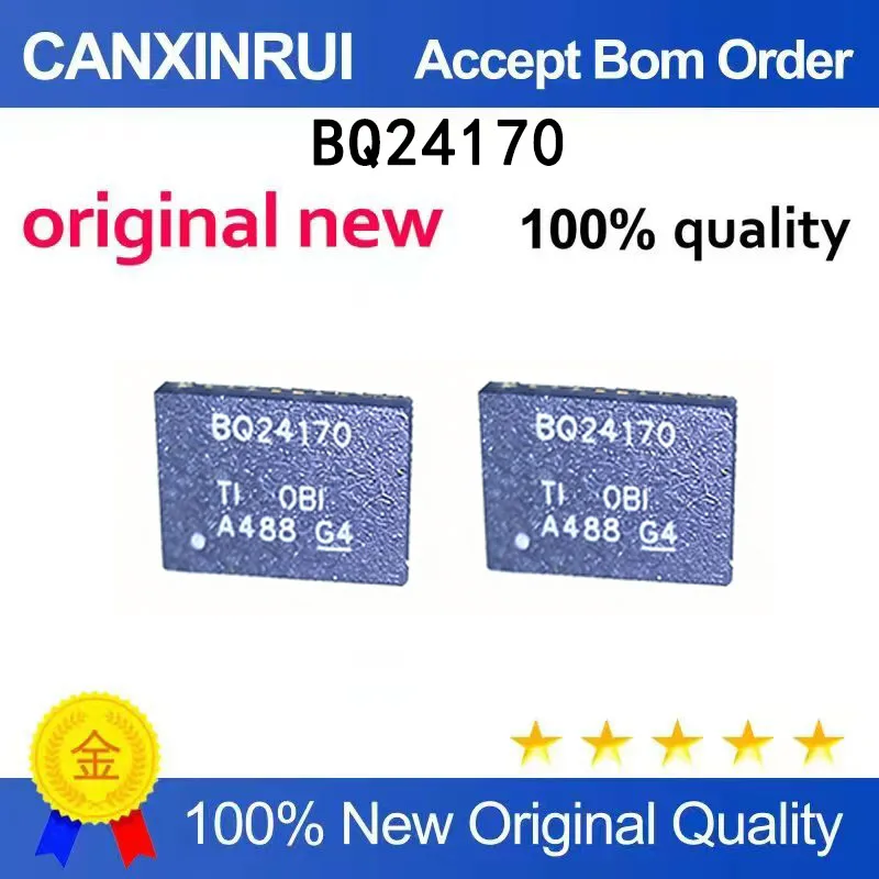 (5-100 PCS) BQ24170RGYR BQ24170 VQFN24 Lithium ion Charging Power Management Chip Brand New
(5-100 PCS) BQ24170RGYR BQ24170 VQFN24 Lithium ion Charging Power Management Chip Brand New