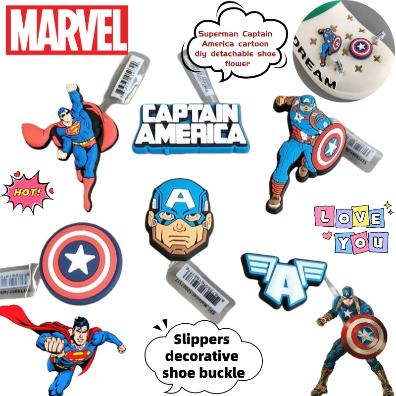 Декоративные накладки на обувь BeastKingdom: Супермен, Капитан Америка, мультяшные, съемные, креативные, анимационные, для самостоятельной установки
Декоративные накладки на обувь BeastKingdom: Супермен, Капитан Америка, мультяшные, съемные, креативные, анимационные, для самостоятельной установки