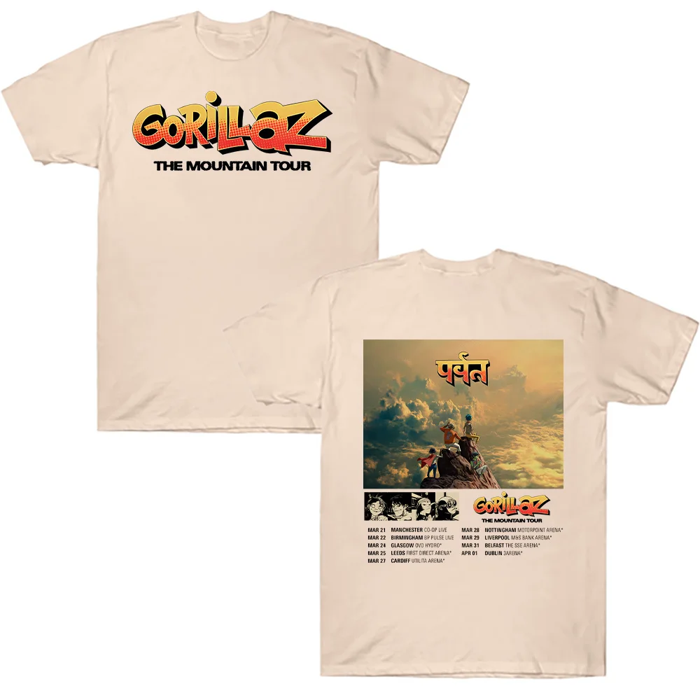 Cotton T-shirts Gorillazs The Mountain Tour Tshirt Street Music Band Punk Rock Y2K Tee Unisex Summer High Quality Casual Clothes
Cotton T-shirts Gorillazs The Mountain Tour Tshirt Street Music Band Punk Rock Y2K Tee Unisex Summer High Quality Casual Clothes