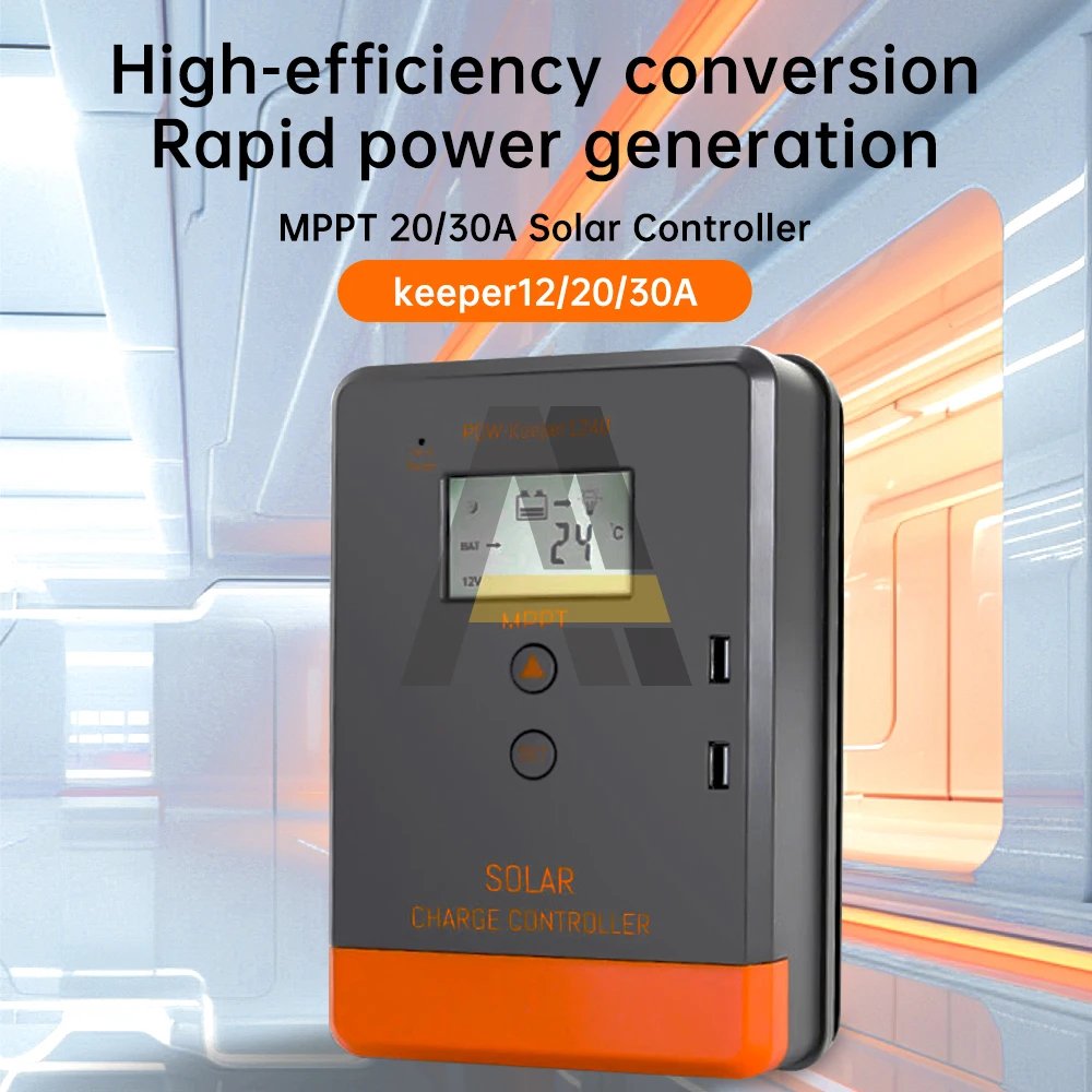 MPPT 30A 20A Solar Charger Controller 12V 24V Auto LCD Display Dual USB Solar Panel for Lithium Battery Voltage Regulator
MPPT 30A 20A Solar Charger Controller 12V 24V Auto LCD Display Dual USB Solar Panel for Lithium Battery Voltage Regulator