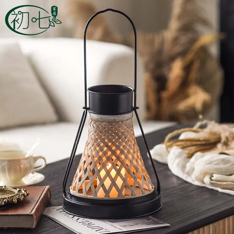New Chinese Desktop Candle Holder Decorations Handmade Bamboo Handicrafts Antique Small Lanterns American Wind Lamps
New Chinese Desktop Candle Holder Decorations Handmade Bamboo Handicrafts Antique Small Lanterns American Wind Lamps