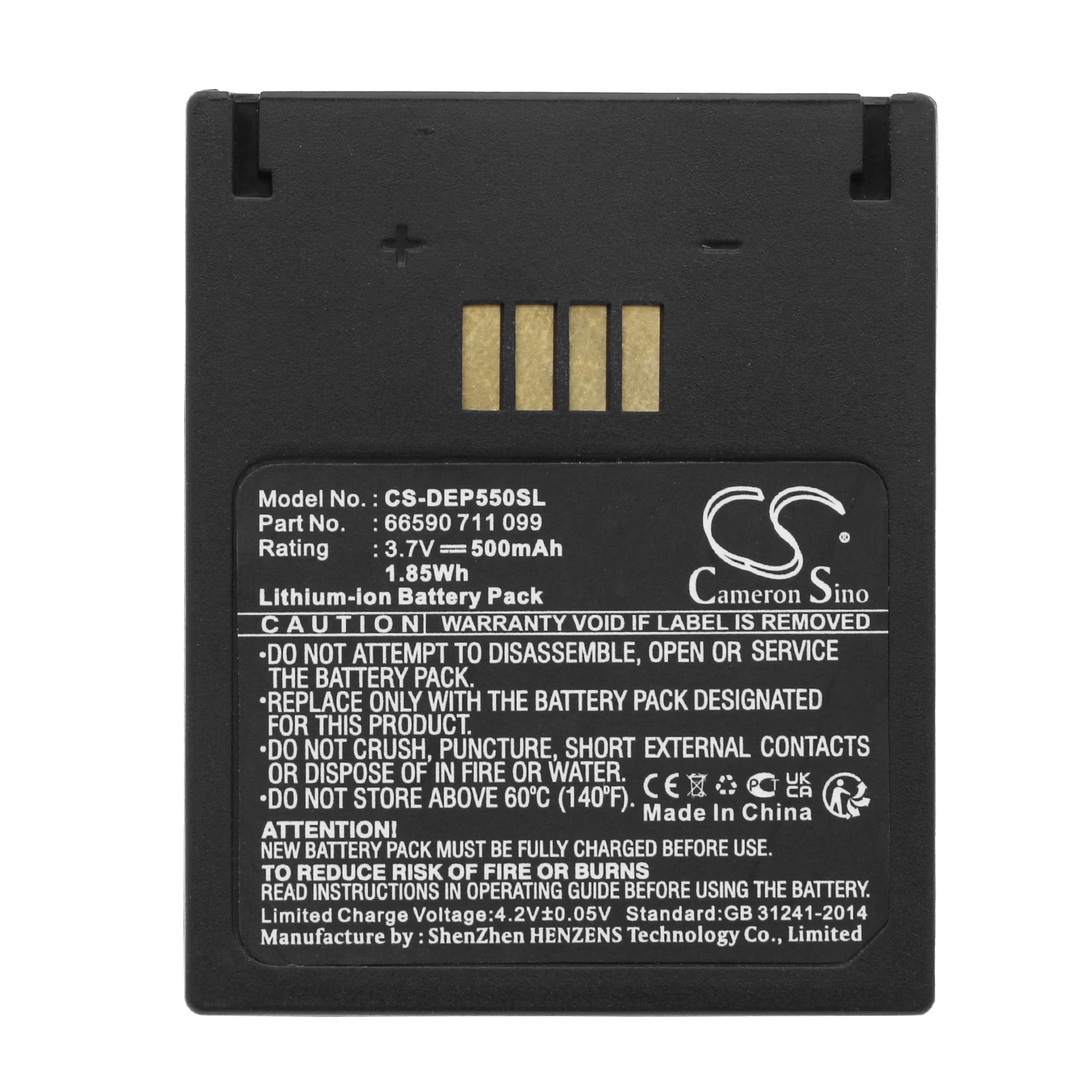 Сменная батарея CS для EasyPack EasyPack 550, EasyPack 610, EasyPack S, EZPack S-3, Poliflex 550, артикул: 66590 711, 500 мАч / 1,85 Вт·ч
Сменная батарея CS для EasyPack EasyPack 550, EasyPack 610, EasyPack S, EZPack S-3, Poliflex 550, артикул: 66590 711, 500 мАч / 1,85 Вт·ч