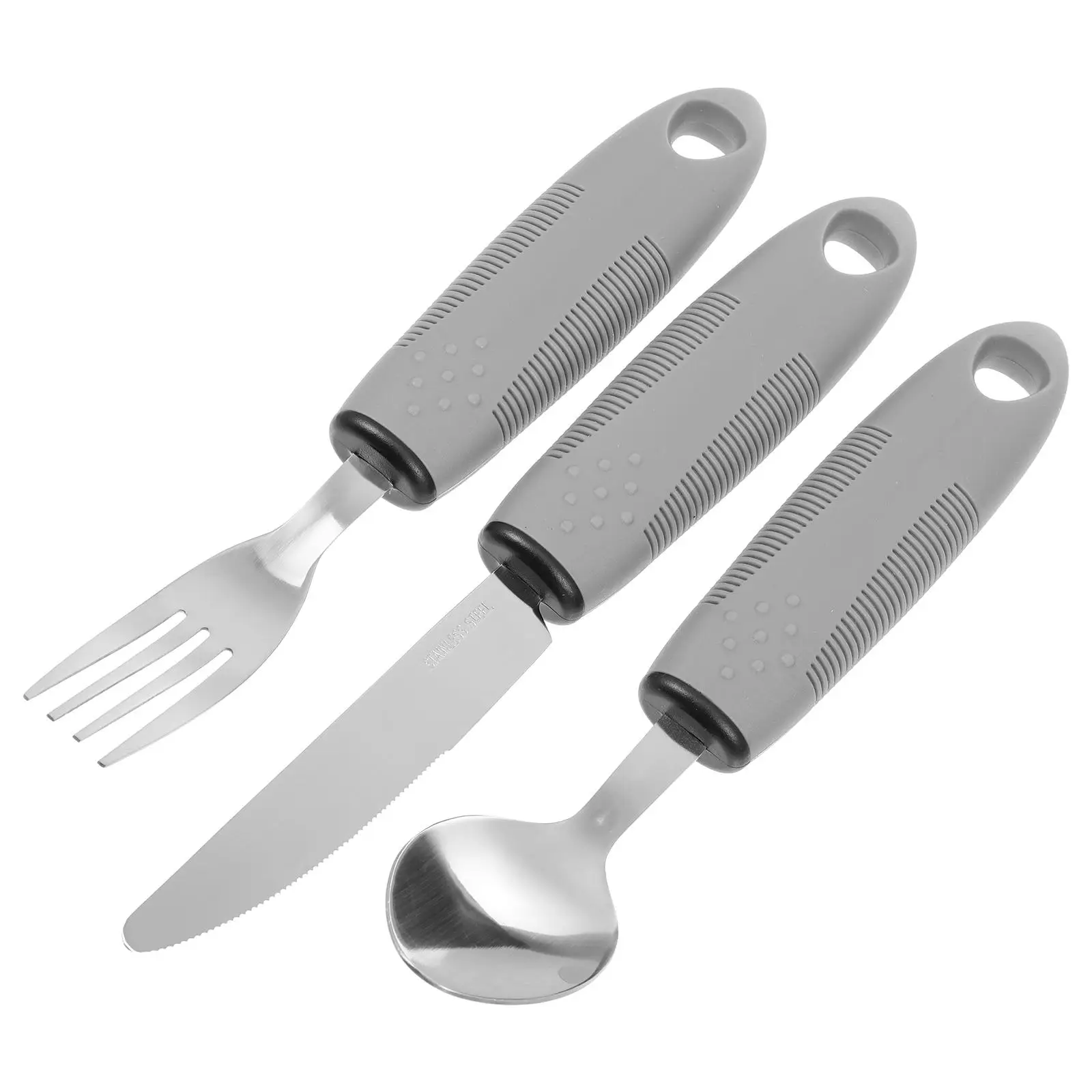 Stainless Steel Handle Anti Shake Adaptive Dining Set for Elderly with Parkinson Arthritis Easy Clean Durable
Stainless Steel Handle Anti Shake Adaptive Dining Set for Elderly with Parkinson Arthritis Easy Clean Durable