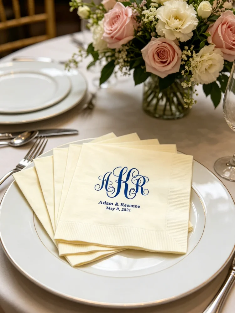 All Sizes Cocktail Luncheon Dinner Hand Napkins Custom Name Date Table Favors for Wedding Reception Bridal Shower Party Decor
All Sizes Cocktail Luncheon Dinner Hand Napkins Custom Name Date Table Favors for Wedding Reception Bridal Shower Party Decor
