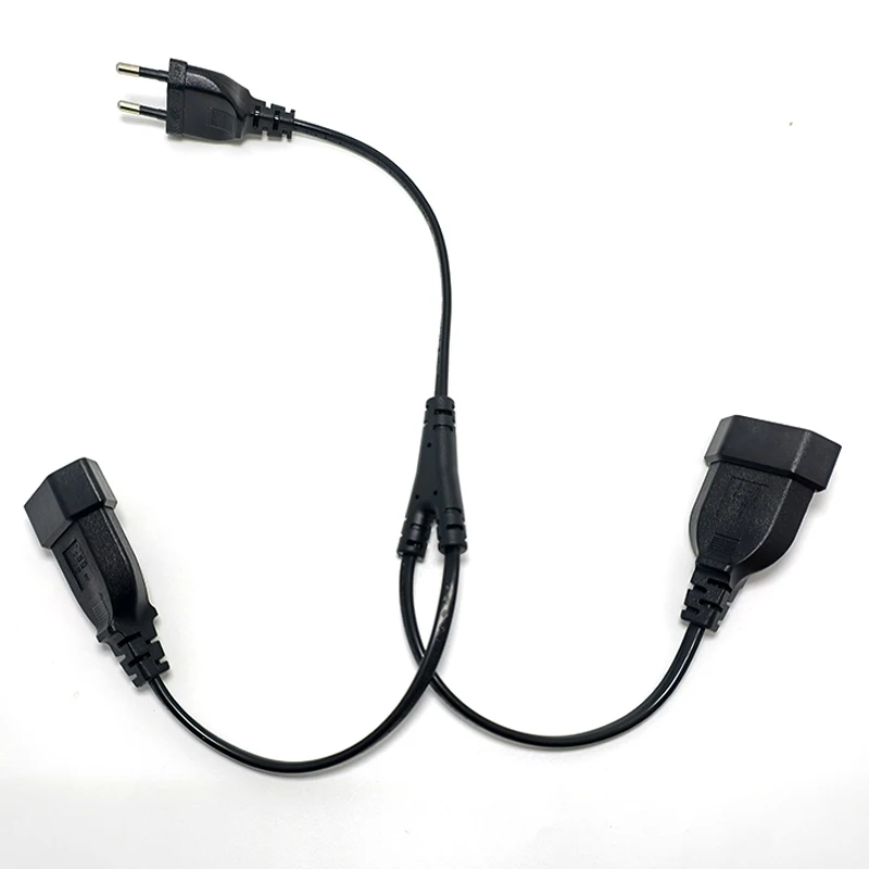 1PCS CEE7/16 EU 2 Prong Male to Female Dual Output,2 Ways Outlet Extension Cord European M/F Power Splitter Cable
1PCS CEE7/16 EU 2 Prong Male to Female Dual Output,2 Ways Outlet Extension Cord European M/F Power Splitter Cable