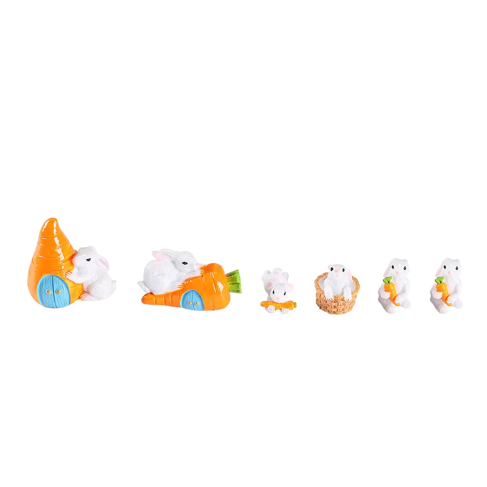 6 Pcs Ornaments Bunny Figurine Realistic Rabbit Model Glass Figurines Simulated Statues Resin Modeling
6 Pcs Ornaments Bunny Figurine Realistic Rabbit Model Glass Figurines Simulated Statues Resin Modeling