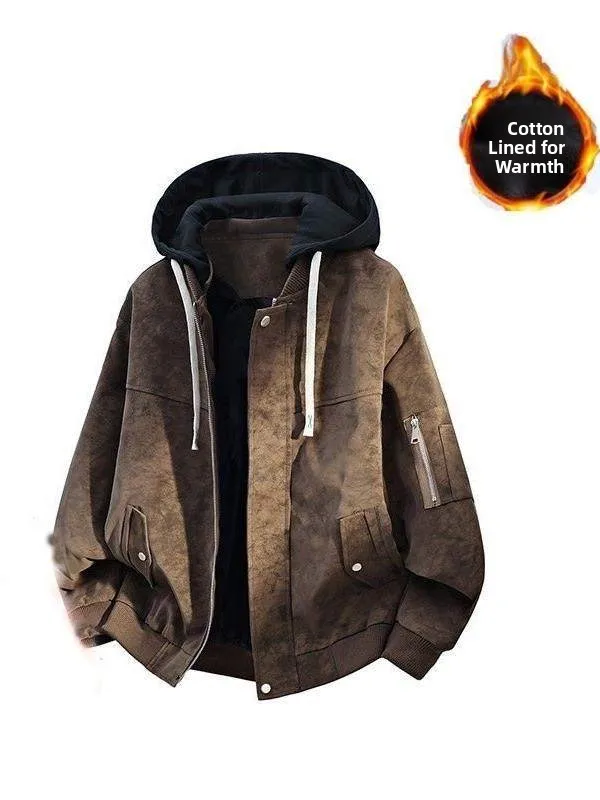 Retro American Hooded Leather Jaet Men's Autumn Winter Faion Versatile Baseball Vest Fce Large Size Leather Coat Men
Retro American Hooded Leather Jaet Men's Autumn Winter Faion Versatile Baseball Vest Fce Large Size Leather Coat Men