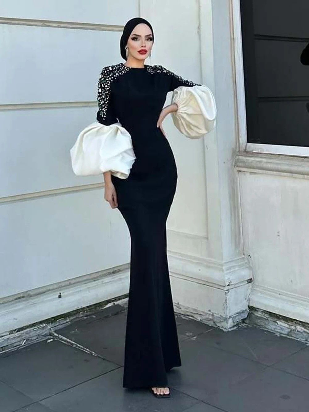 2025 Новое модное великолепное и элегантное длинное платье с объемными рукавами и бриллиантами для тяжелой промышленности, банкетные вечерние платья
2025 Новое модное великолепное и элегантное длинное платье с объемными рукавами и бриллиантами для тяжелой промышленности, банкетные вечерние платья