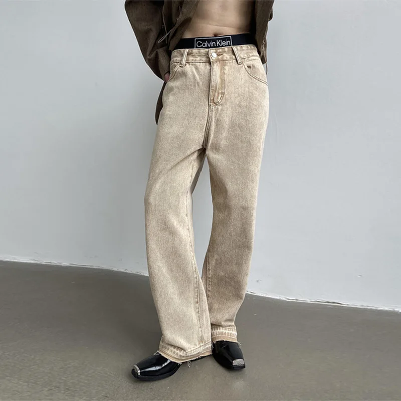 Minority Snow Washing Loose Straight Rough Edged Jeans For Men Autumn Spring New Tide Chic High Street Denim Pants
Minority Snow Washing Loose Straight Rough Edged Jeans For Men Autumn Spring New Tide Chic High Street Denim Pants