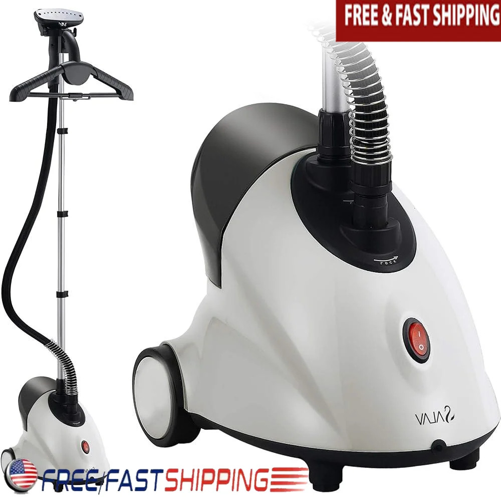 Standing Garment Steamer with Roll Wheels 1500W Continuous Steam Adjustable Pole and Removable Water Tank Ideal Clothes Drapes
Standing Garment Steamer with Roll Wheels 1500W Continuous Steam Adjustable Pole and Removable Water Tank Ideal Clothes Drapes