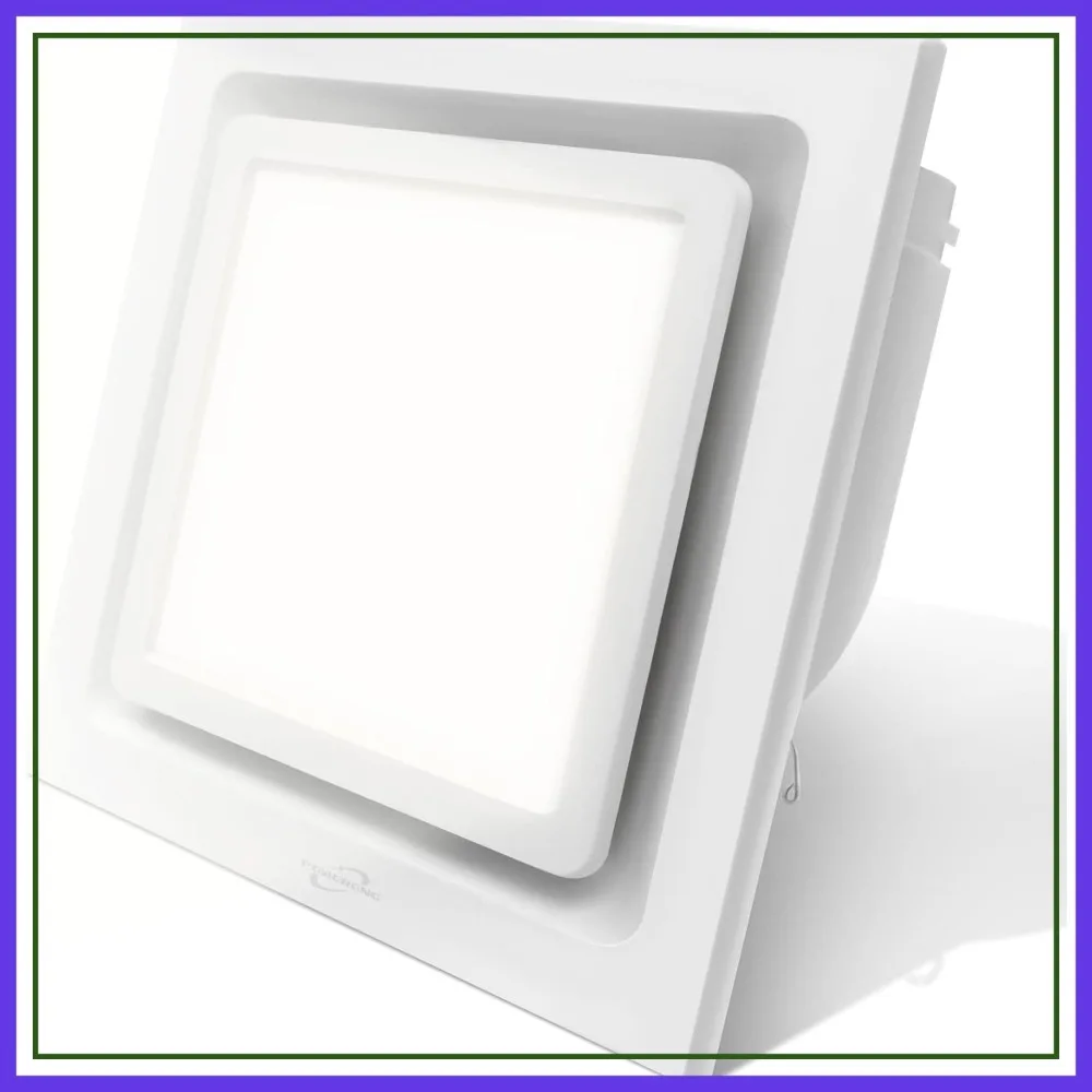 Bathroom Exhaust Fan with Light, 11.8 In Panel, 141 CFM, 0.7 Sones, 4 Inch Duct, 110V Quiet Ventilation Fan for Shower/Restroom/Office
Bathroom Exhaust Fan with Light, 11.8 In Panel, 141 CFM, 0.7 Sones, 4 Inch Duct, 110V Quiet Ventilation Fan for Shower/Restroom/Office