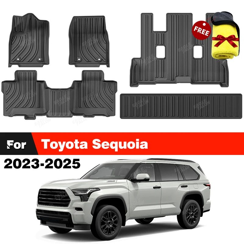 Для Toyota Sequoia 2025 2024 2023, всепогодный напольный коврик из ТПЭ, коврик в багажник, ковер, автомобильная защита для интерьера, аксессуары
Для Toyota Sequoia 2025 2024 2023, всепогодный напольный коврик из ТПЭ, коврик в багажник, ковер, автомобильная защита для интерьера, аксессуары