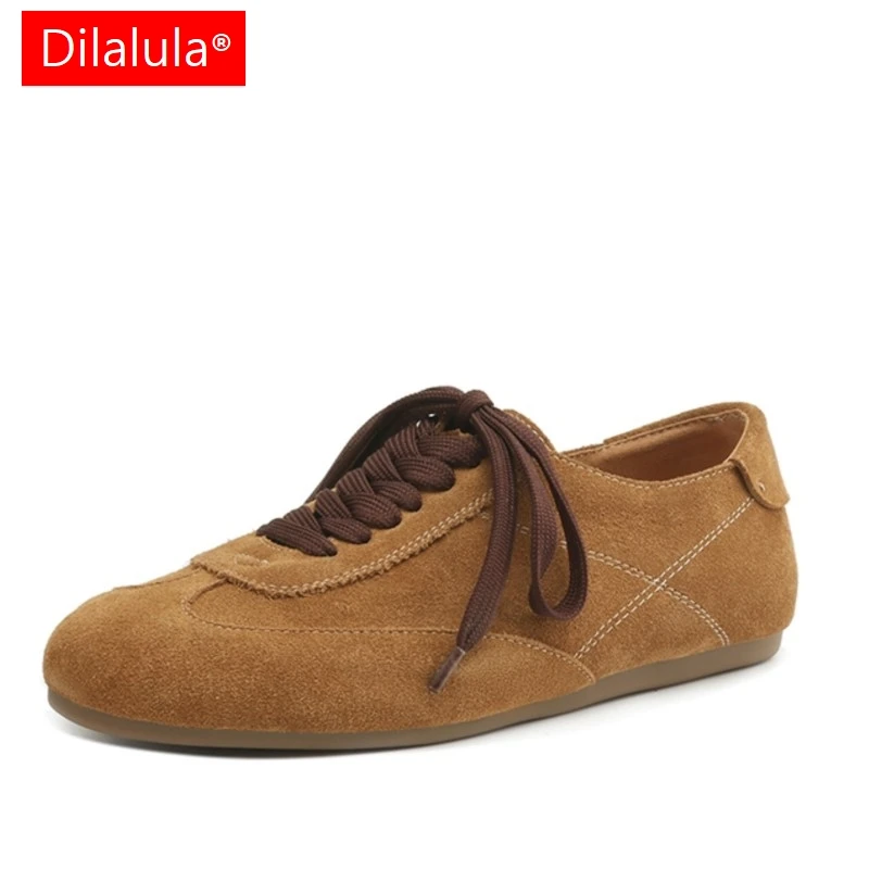 Dilalula 2025 Retro Cow Suede Sneakers Women Lace Up Casual Flats Female Comfort Mixed Color Leisure Shoes Woman Walk Flats
Dilalula 2025 Retro Cow Suede Sneakers Women Lace Up Casual Flats Female Comfort Mixed Color Leisure Shoes Woman Walk Flats
