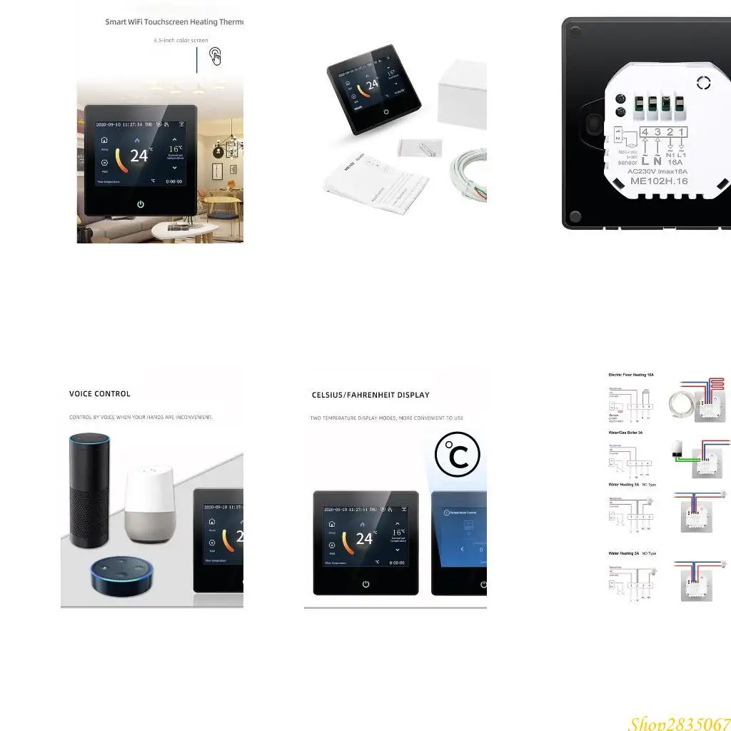 Tuya Wi -Fi Интеллектуальное термостат Электрический напольный нагреватель водопровод Controller 831F 
Tuya Wi -Fi Интеллектуальное термостат Электрический напольный нагреватель водопровод Controller 831F