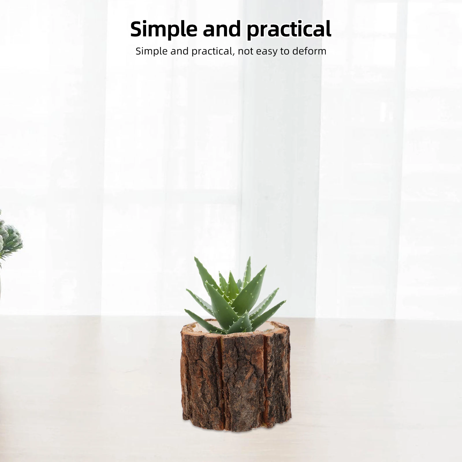 4pcs 9cmx8cm Waterproof Flower Bucket Rustic Wood Bark Planter Garden Courtyard Yard Plant Container
4pcs 9cmx8cm Waterproof Flower Bucket Rustic Wood Bark Planter Garden Courtyard Yard Plant Container
