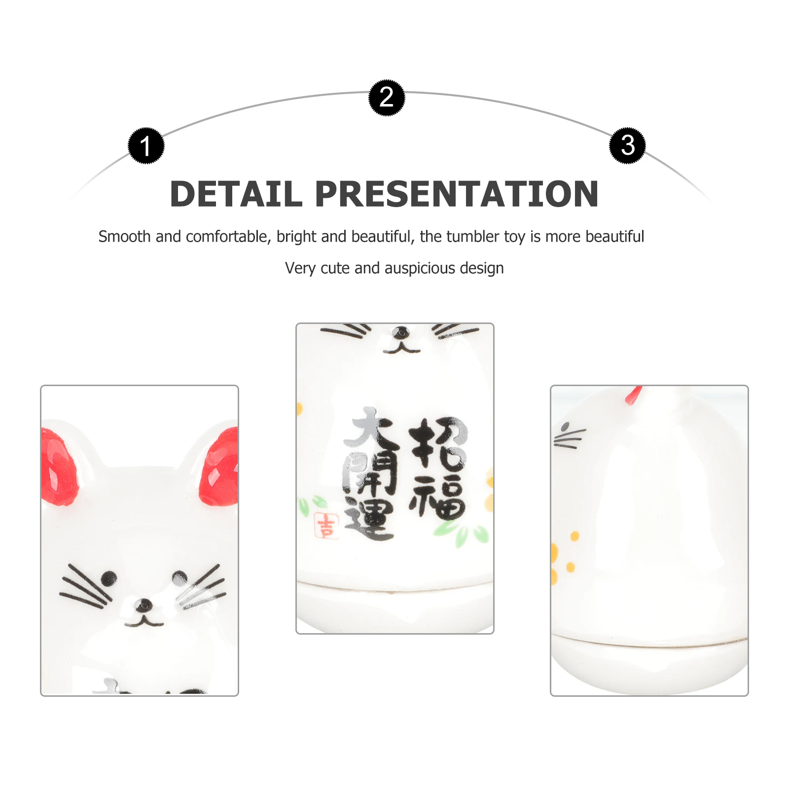 Exquisite Handcrafted Mouse Shaped Tumbler Ornament - Cute Desktop Decoration for Home Office, Lovely Ceramic Wobble Art Craft,
Exquisite Handcrafted Mouse Shaped Tumbler Ornament - Cute Desktop Decoration for Home Office, Lovely Ceramic Wobble Art Craft,