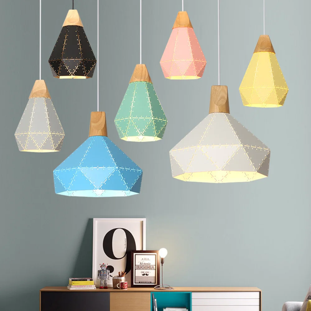 Modern Minimalist Design Diamond Chandelier Nordic Macaron Lampshade Colorful Led Lamp Home Lighting Bar Restaurant Log Lamp
Modern Minimalist Design Diamond Chandelier Nordic Macaron Lampshade Colorful Led Lamp Home Lighting Bar Restaurant Log Lamp