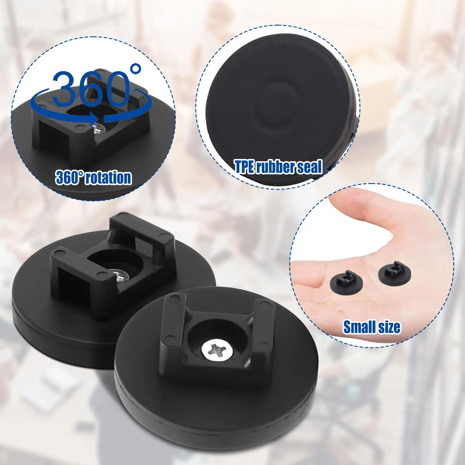 Magnetic Zip Tie Mount Electrical Cable Ties Holder Multipurpose Magnetic Black Wire Cable Organizer Wire Management Bases 20Pcs
Magnetic Zip Tie Mount Electrical Cable Ties Holder Multipurpose Magnetic Black Wire Cable Organizer Wire Management Bases 20Pcs