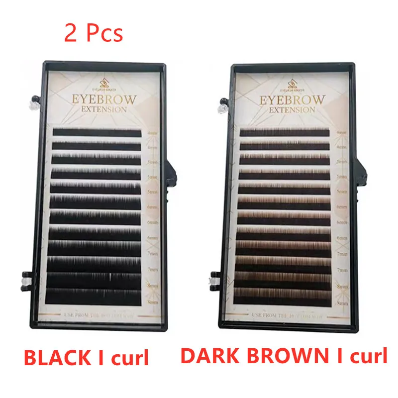 2 Tray Eyebrow Extensions Black/Dark Brown Color Korean Original 0.1 Mix 4-8mm Makeup Professional Eyebrow Extension
2 Tray Eyebrow Extensions Black/Dark Brown Color Korean Original 0.1 Mix 4-8mm Makeup Professional Eyebrow Extension