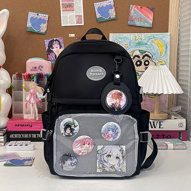 Japan Cute Ita Transparent PVC Backpack Bag Women Girl Mochila School Bookbag Small Round Coin Pocket Designer 5 Colors Nylon
Japan Cute Ita Transparent PVC Backpack Bag Women Girl Mochila School Bookbag Small Round Coin Pocket Designer 5 Colors Nylon