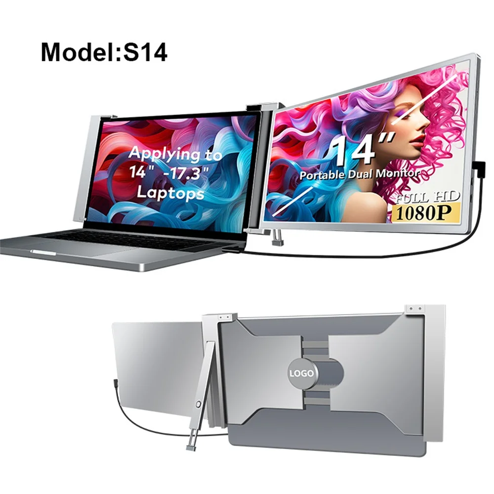 IPS Panel Plug and Play Hung on the Laptop Expandable Bracket Folding Dual Screen Portable Display Monitor Sub-Screen
IPS Panel Plug and Play Hung on the Laptop Expandable Bracket Folding Dual Screen Portable Display Monitor Sub-Screen