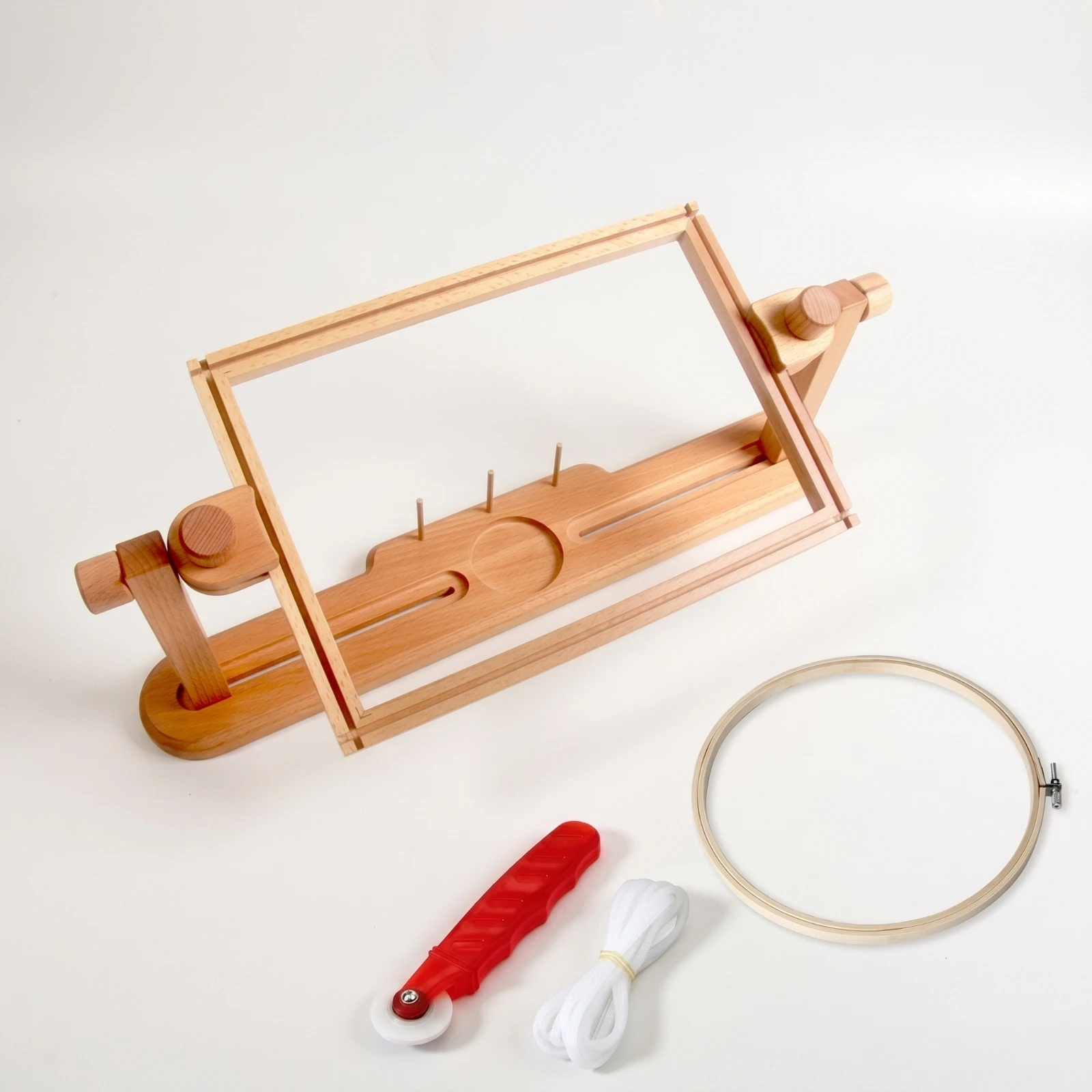 Embroidery Stand with Hoop Rotatable Embroidery Stand Stable Smooth for Embroiderers, Tabletop, Home
Embroidery Stand with Hoop Rotatable Embroidery Stand Stable Smooth for Embroiderers, Tabletop, Home
