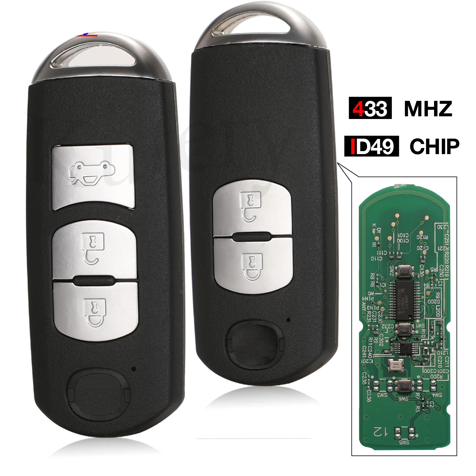 jingyuqin 5pcs Car Remote Smart Key for MAZDA CX-3 CX-5 Axela Atenza Model No. SKE13E-01 or SKE13E-02 433mhz ID49
jingyuqin 5pcs Car Remote Smart Key for MAZDA CX-3 CX-5 Axela Atenza Model No. SKE13E-01 or SKE13E-02 433mhz ID49