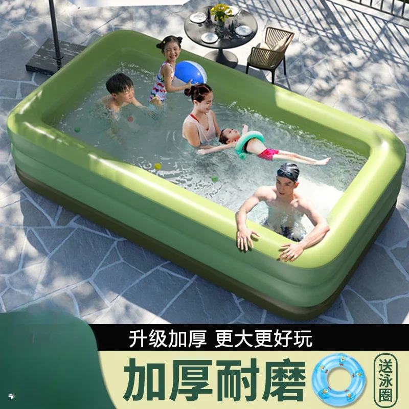 Inflatable swimming pool home adults oversized padded outdoor swimming bucket pool.
Inflatable swimming pool home adults oversized padded outdoor swimming bucket pool.