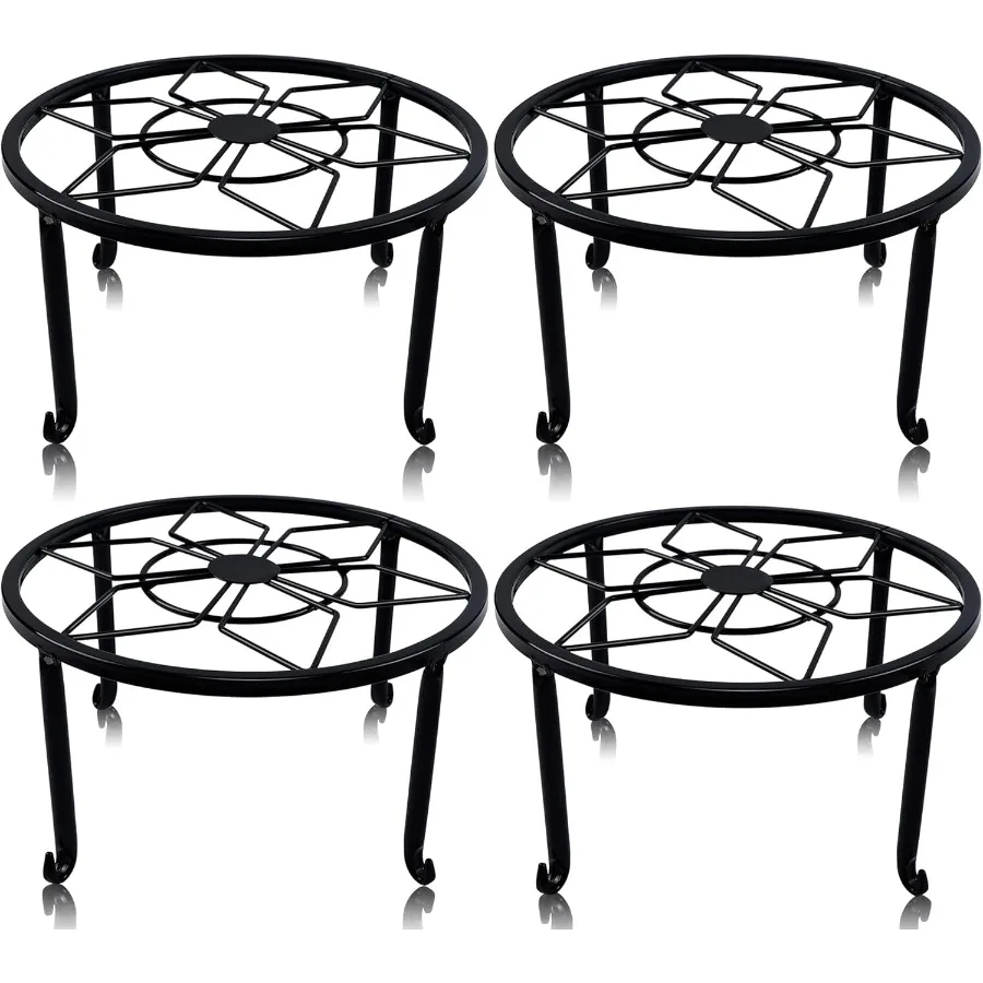 yosager 4 Pack Metal Plant Stands for Flower Pot Heavy Duty Black Iron Potted Stand Holder Indoor Outdoor Rustproof Metal Plant
yosager 4 Pack Metal Plant Stands for Flower Pot Heavy Duty Black Iron Potted Stand Holder Indoor Outdoor Rustproof Metal Plant