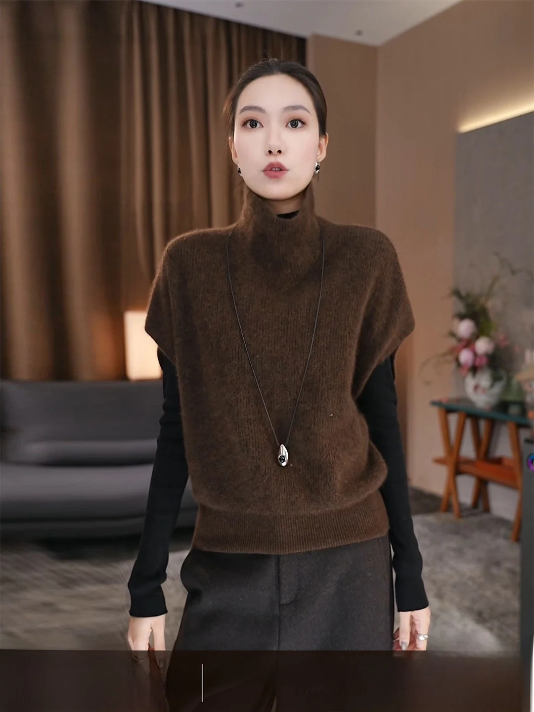 Women's Woolen Knitted f High Collar Vest Winter New Sle Slim Fit Svel Floing Mouton Vest Commute Sle
Women's Woolen Knitted f High Collar Vest Winter New Sle Slim Fit Svel Floing Mouton Vest Commute Sle