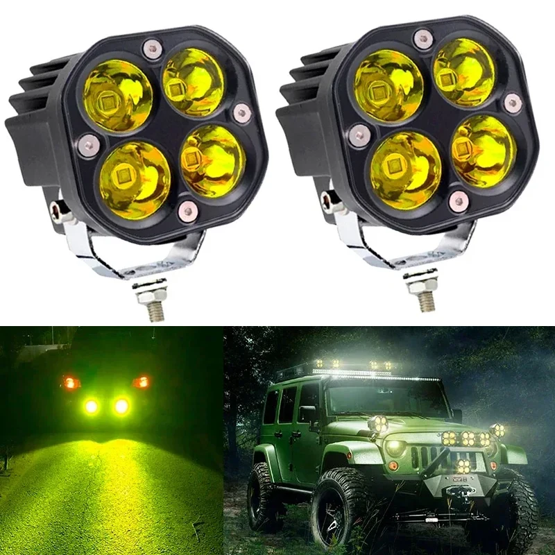 MICTUNING 2 шт., 3 дюйма, 40 Вт, желтый рабочий свет, светодиодные точечные противотуманные фары, водонепроницаемые фары для внедорожных грузовиков, мотоциклов 
MICTUNING 2 шт., 3 дюйма, 40 Вт, желтый рабочий свет, светодиодные точечные противотуманные фары, водонепроницаемые фары для внедорожных грузовиков, мотоциклов
