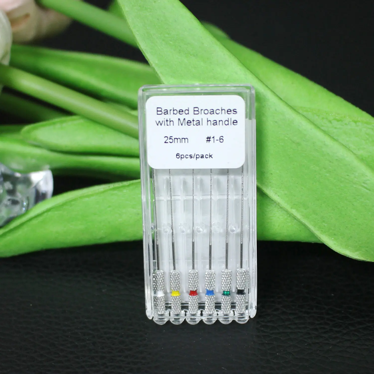 Dental Barbed Broches 25mm Root Canal Cleaning With Metal Handle Narvel Broches Dentistry Tool
Dental Barbed Broches 25mm Root Canal Cleaning With Metal Handle Narvel Broches Dentistry Tool
