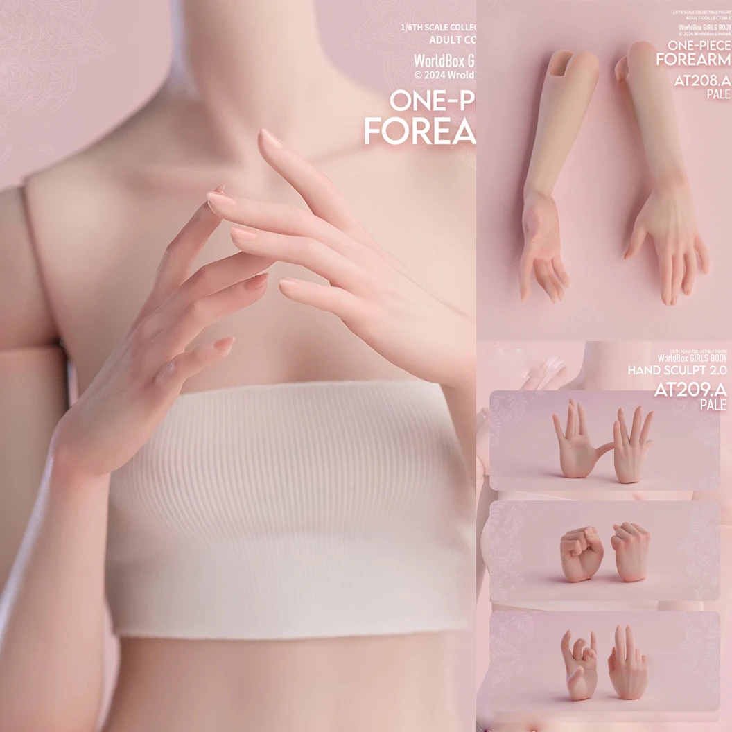 Worldbox 1/6 AT208 One-piece Forearm AT209 Female Hand Shapes Fit 12'' AT201 AT202 AT203 AT206 AT210 Soldier Action Figure Body
Worldbox 1/6 AT208 One-piece Forearm AT209 Female Hand Shapes Fit 12'' AT201 AT202 AT203 AT206 AT210 Soldier Action Figure Body