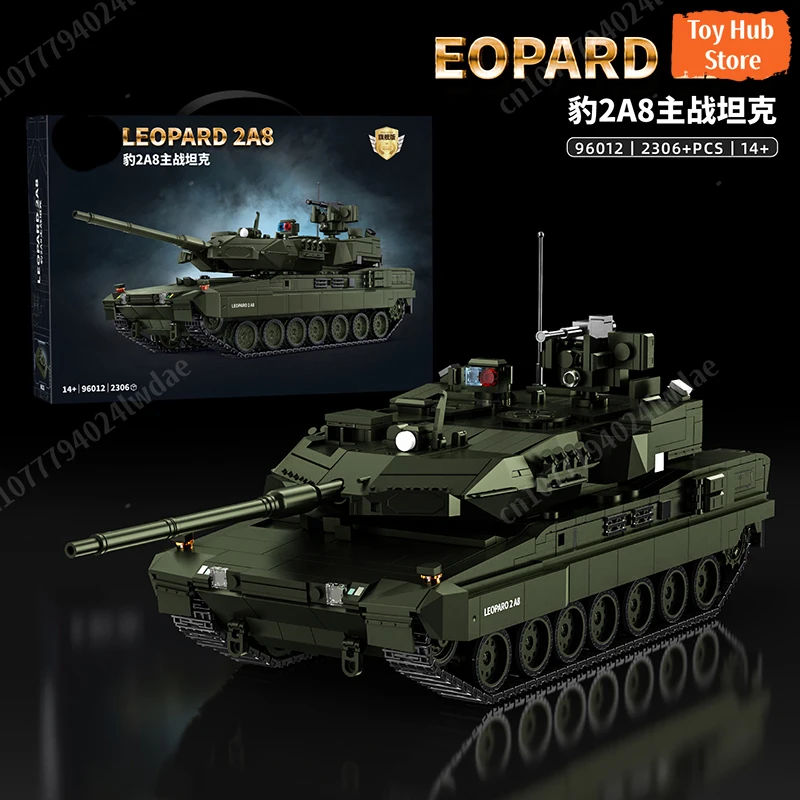 Военный конструктор W2 MOC: Тяжелый танк Leopard 2A8 (Германия) с солдатами, набор строительных блоков для детей и мальчиков, подарок
Военный конструктор W2 MOC: Тяжелый танк Leopard 2A8 (Германия) с солдатами, набор строительных блоков для детей и мальчиков, подарок