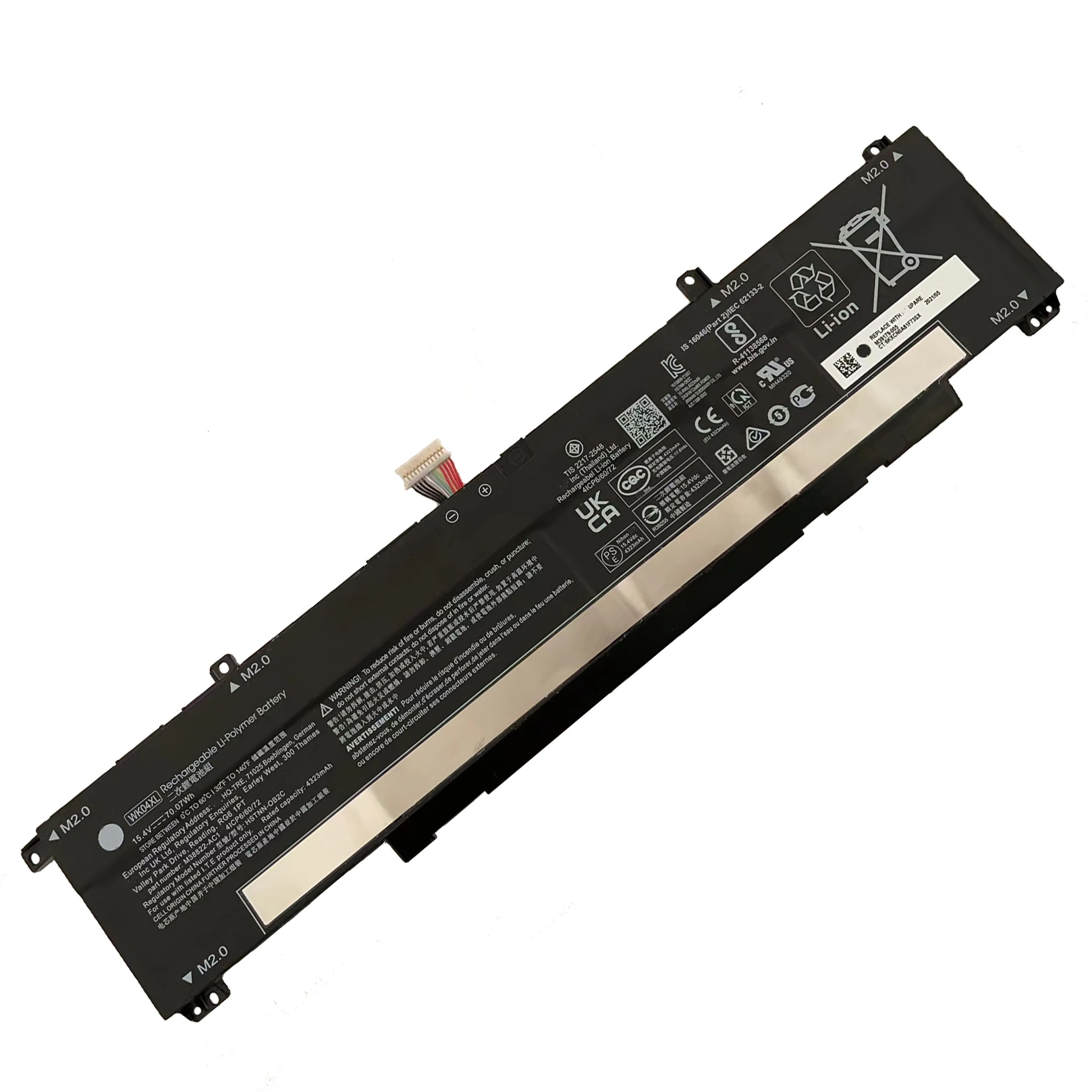 Laptop Battery WK06XL/WK04XL For Omen 16 17 7 8 Victus Pro TPN-Q263/Q264 M41640-AC1 Series Notebook 11.58V/15.4V 83Wh/70Wh
Laptop Battery WK06XL/WK04XL For Omen 16 17 7 8 Victus Pro TPN-Q263/Q264 M41640-AC1 Series Notebook 11.58V/15.4V 83Wh/70Wh