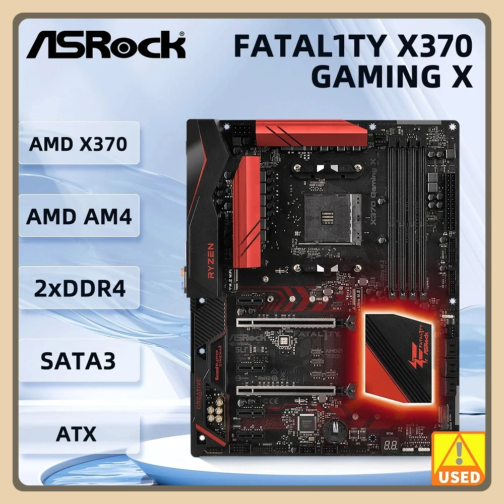 Used AMD X370 Motherboard ASRock Fatal1ty X370 Gaming X AM4 Motherboard support 5600 5900X 1600 4700G 3200G 2400G DDR4 64GB ATX
Used AMD X370 Motherboard ASRock Fatal1ty X370 Gaming X AM4 Motherboard support 5600 5900X 1600 4700G 3200G 2400G DDR4 64GB ATX