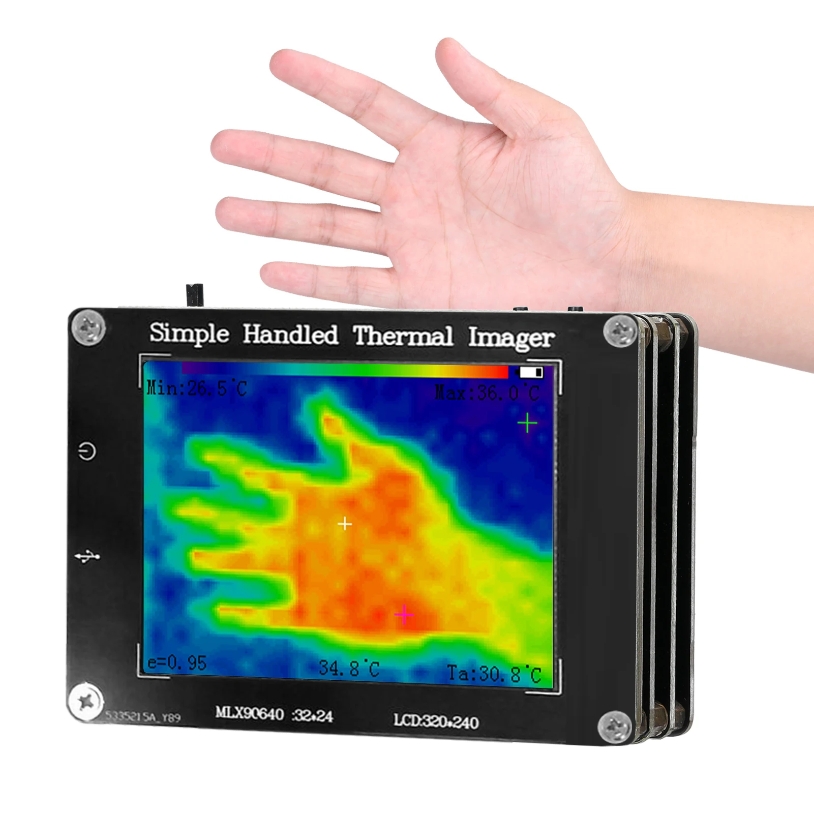 Portable Multifunction Infrared Imager Handheld Digital Infrared Thermal Imaging Camera Thermal Imager Temperature Sensors
Portable Multifunction Infrared Imager Handheld Digital Infrared Thermal Imaging Camera Thermal Imager Temperature Sensors