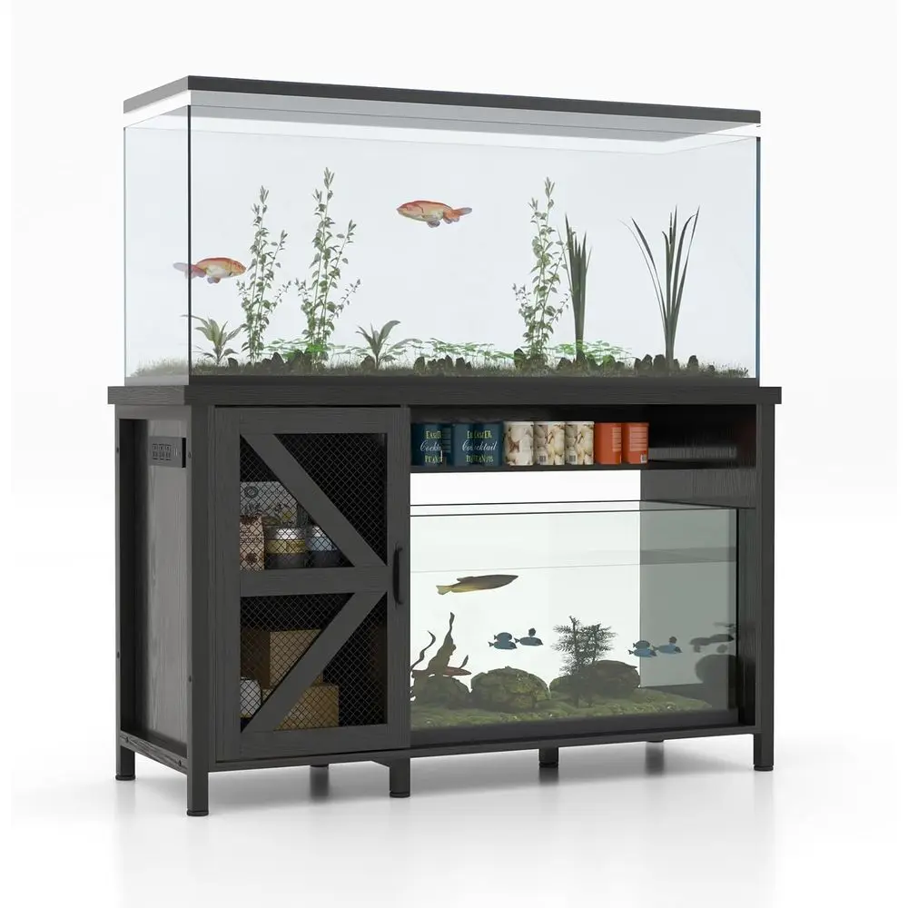 Heavy-Duty Metal Aquarium Stand, 55-75 Gallon, LED Lighting, Power Outlets, Adjustable Shelves, 1000 LB Capacity, Black
Heavy-Duty Metal Aquarium Stand, 55-75 Gallon, LED Lighting, Power Outlets, Adjustable Shelves, 1000 LB Capacity, Black